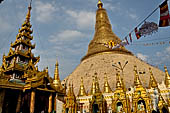 Yangon Myanmar. Shwedagon Pagoda (the Golden Stupa).  